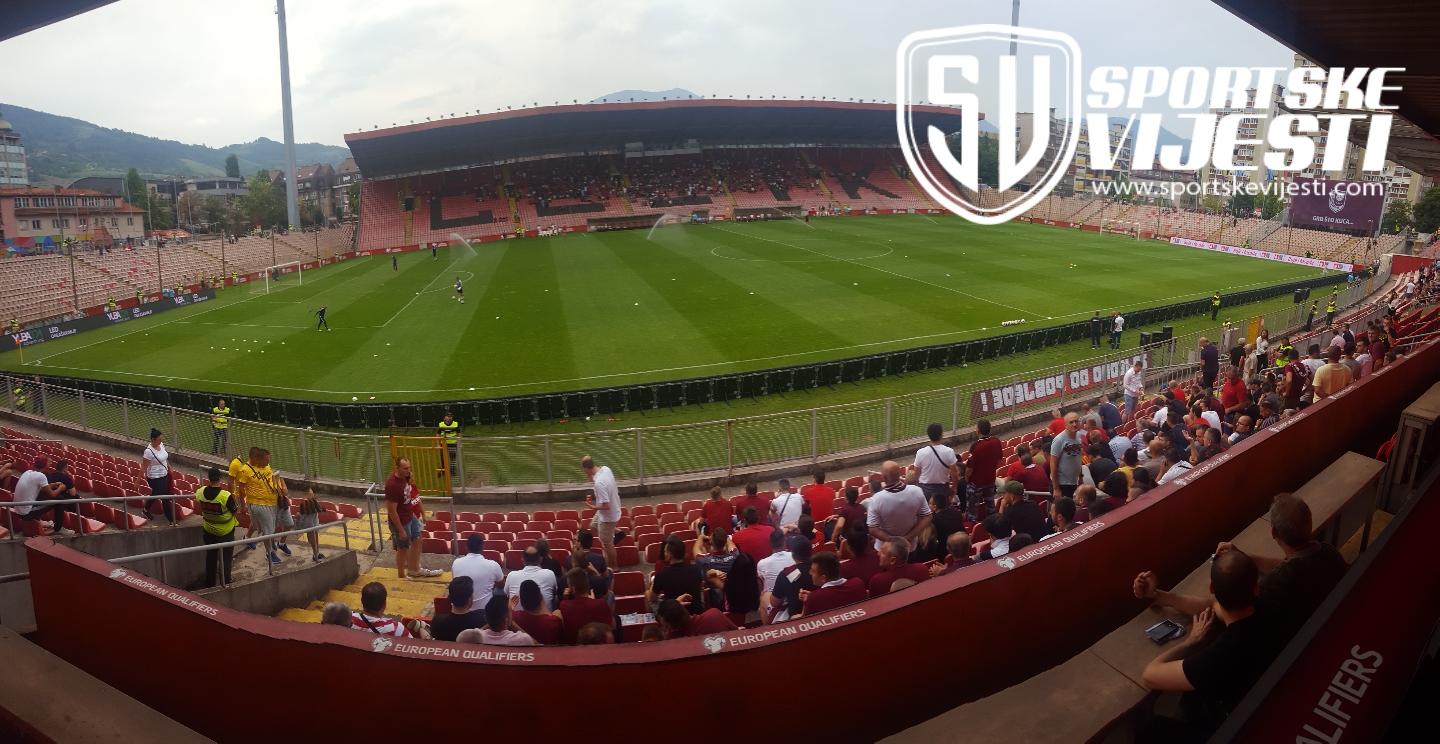 FOTO/ Popunjavaju se tribine stadiona “Bilino polje” u Zenici uoči ...